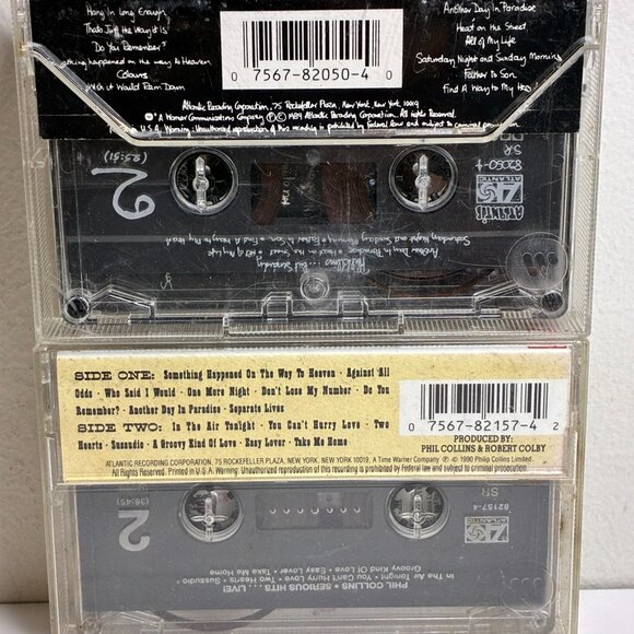 PHIL COLLINS But Seriously &  Serious Hits Live! Cassette Tapes 90's vintage - Picture 6 of 6